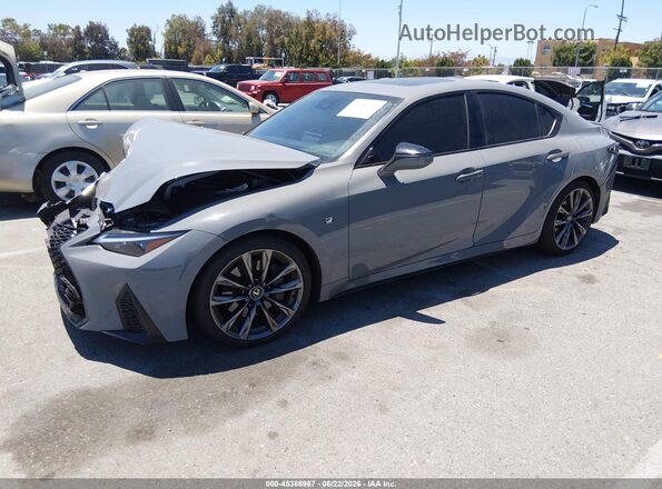 JTHGZ1B25R5076921 2024 LEXUS IS 350 Серый Передняя левая четверть