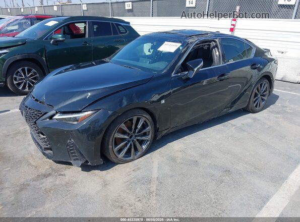 JTHGZ1B25R5081987 2024 LEXUS IS 350 Black Front left