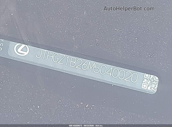 JTHGZ1B26M5040020 2021 LEXUS IS 350 Black Vista del cuadro de instrumentos