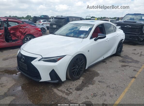 JTHGZ1B26M5047016 2021 LEXUS IS 350 Белый Передняя левая четверть