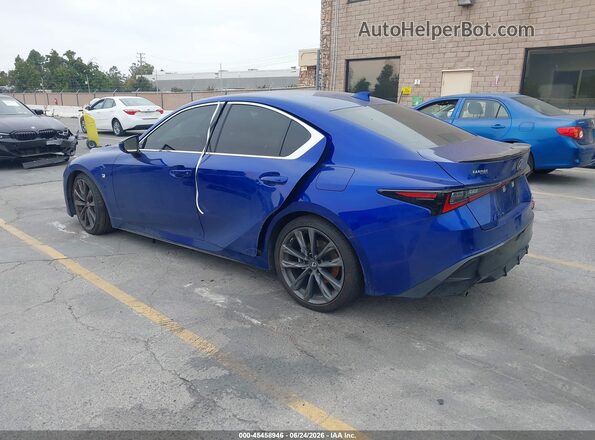 JTHGZ1B27N5050153 2022 LEXUS IS 350 Blue Rear left