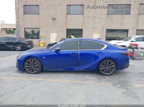 JTHGZ1B27N5050153 2022 LEXUS IS 350 Blue Rear interior view