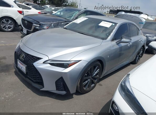 JTHGZ1B28M5046384 2021 LEXUS IS 350 Серебряный Передняя левая четверть