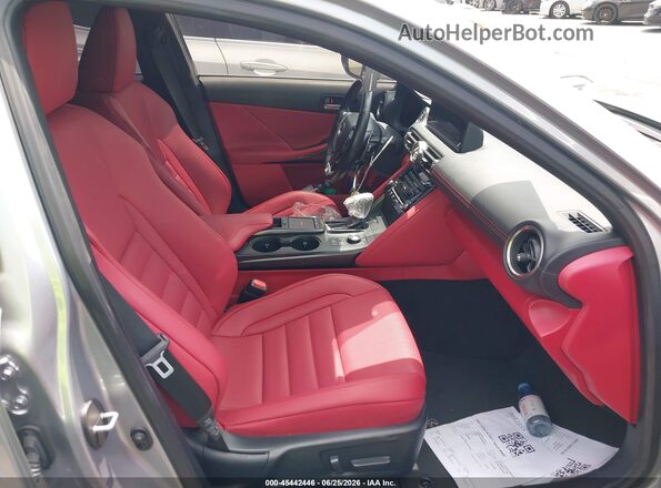 JTHGZ1B28M5046384 2021 LEXUS IS 350 Серебряный Вид салона спереди