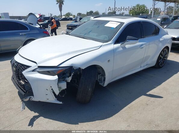 JTHGZ1B2XR5077708 2024 LEXUS IS 350 White წინა მარცხენა ხედი სამი მეოთხედიდან