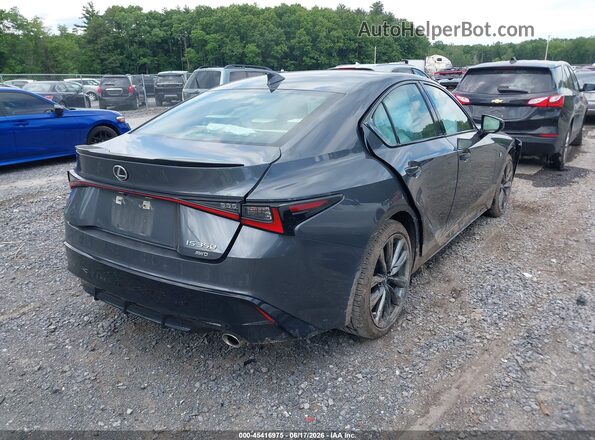 JTHGZ1E21S5042427 2025 LEXUS IS 350 Gray Trasero derecho