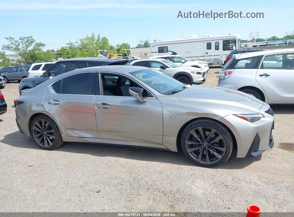 JTHGZ1E29M5022171 2021 LEXUS IS 350 Серебряный Вид задней части салона
