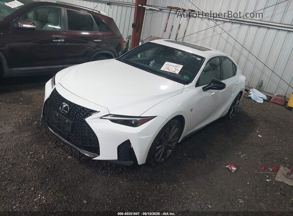 JTHGZ1E29S5042210 2025 LEXUS IS 350 White Առջևի ձախ երեք քառորդ տեսարան