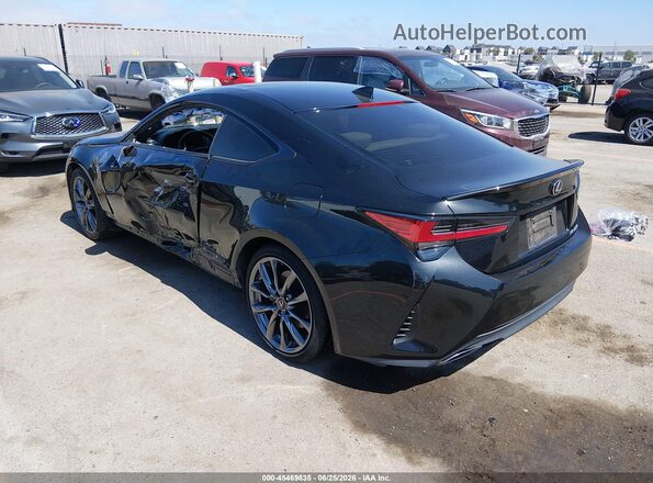JTHGZ5BC7N5025317 2022 LEXUS RC 350 Black Rear left