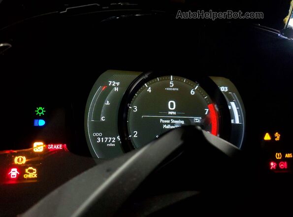 JTHGZ5DC1N5011412 2022 LEXUS RC Черный Вид щитка приборов