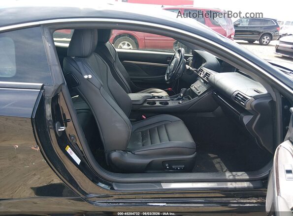 JTHHA5BC0G5002380 2016 LEXUS RC 200T Black Widok wnętrza z przodu
