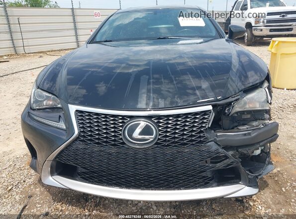JTHHA5BC1G5002260 2016 LEXUS RC 200T Black Vista del cuadro de instrumentos