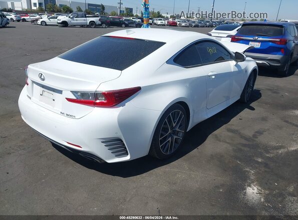 JTHHA5BC4G5002897 2016 LEXUS RC 200T White Задня права чверть