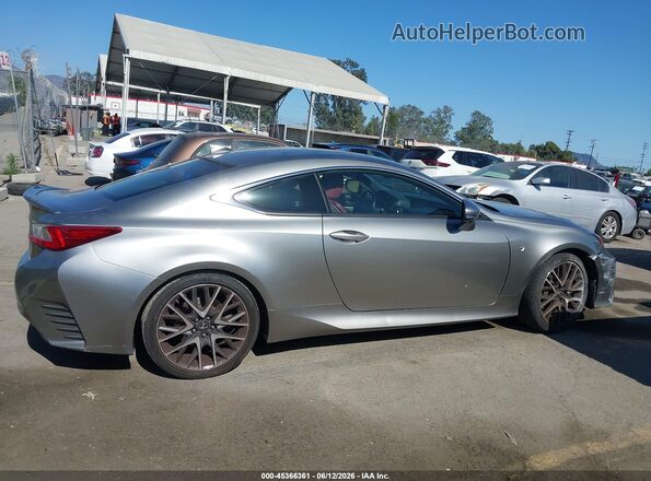 JTHHA5BC4G5003550 2016 LEXUS RC 200T Gray Widok wnętrza z tyłu