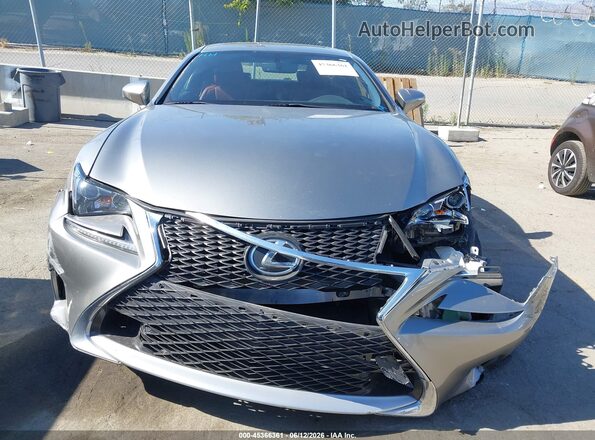 JTHHA5BC4G5003550 2016 LEXUS RC 200T Gray Widok zestawu wskaźników