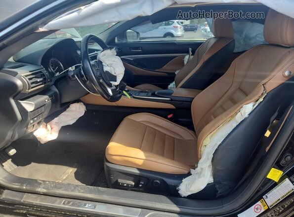 JTHHA5BC6G5000648 2016 LEXUS RC Black Front interior view