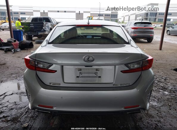 JTHHA5BC6G5002772 2016 LEXUS RC 200T Silver 