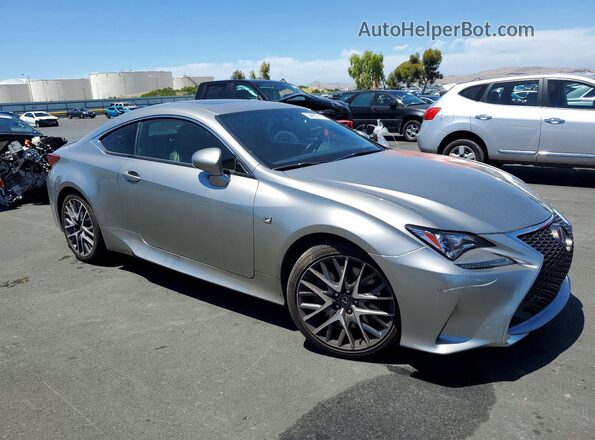 JTHHA5BC8H5005464 2017 LEXUS RC Серебряный Передняя правая четверть