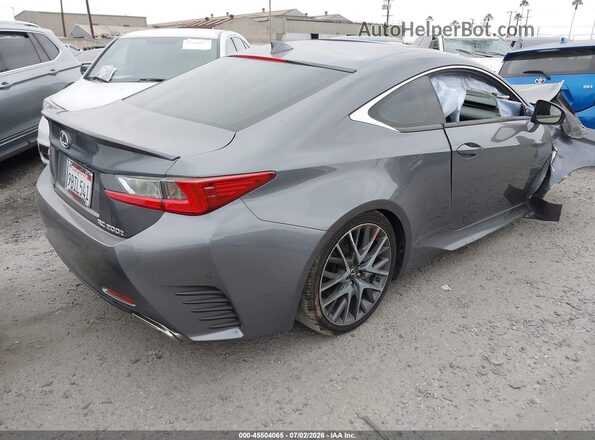 JTHHA5BCXG5002015 2016 LEXUS RC 200T Gray Trasero derecho
