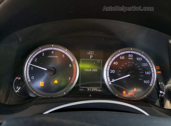 JTHHA5BCXG5002662 2016 LEXUS RC Серый Вид щитка приборов