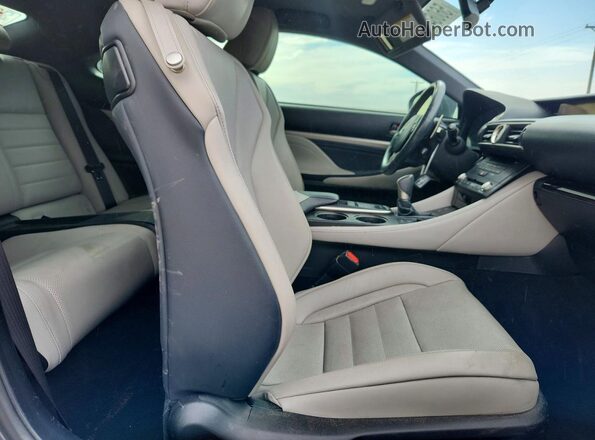 JTHHE5BC6G5012934 2016 LEXUS RC Gray უკანა სავარძლების ხედი