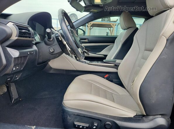 JTHHE5BC6G5012934 2016 LEXUS RC Gray წინა სალონის ხედი