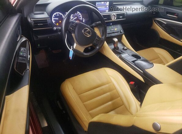 JTHHE5BC8G5013292 2016 LEXUS RC Red Առջևի վահանակի տեսք