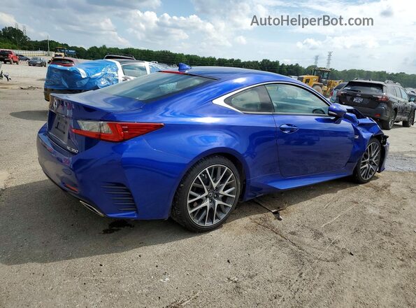 JTHHE5BCXH5016065 2017 LEXUS RC Blue Trasero derecho