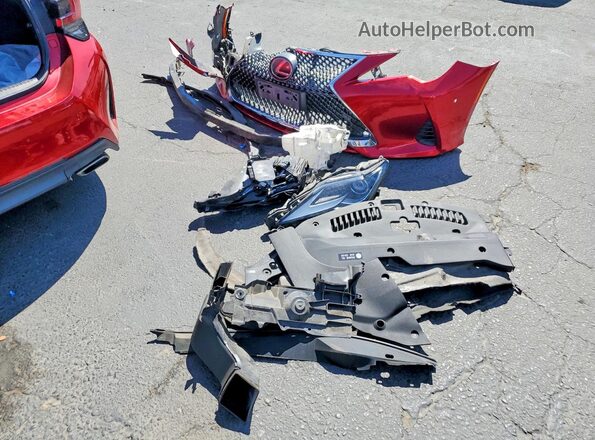 JTHHZ5BC1K5020422 2019 LEXUS RC Red Engine compartment view