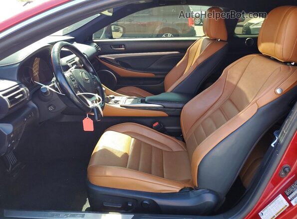 JTHHZ5BC1K5020422 2019 LEXUS RC Red Front interior view