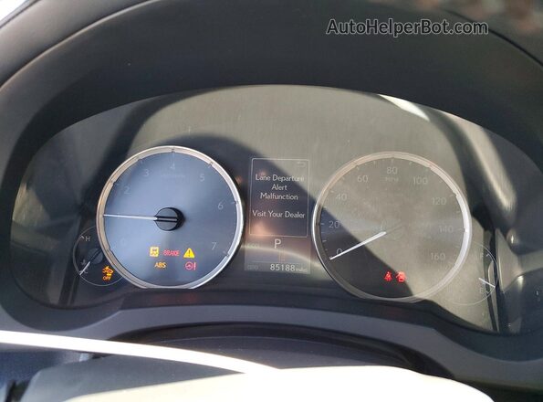 JTHHZ5BC1K5020422 2019 LEXUS RC Red Instrument cluster view