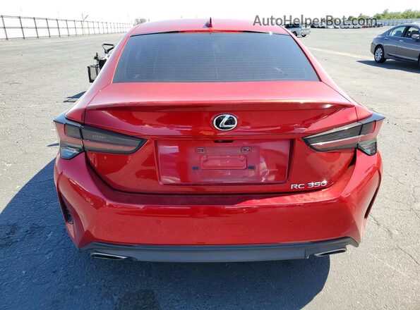 JTHHZ5BC1K5020422 2019 LEXUS RC Red Rear view