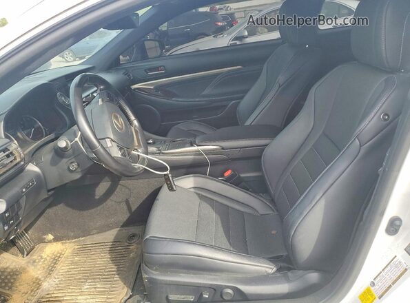 JTHHZ5BC5K5021332 2019 LEXUS RC White Вид салону спереду