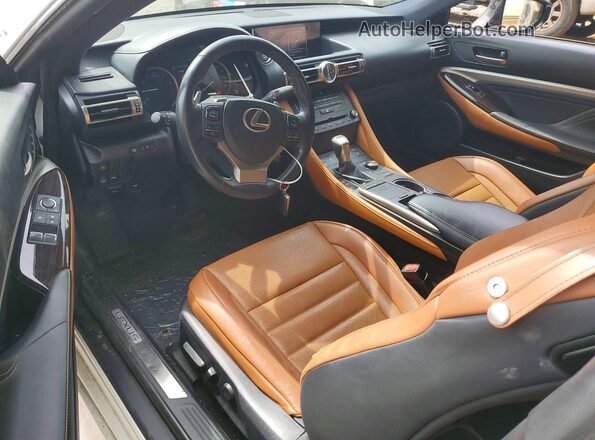 JTHHZ5BC9K5019678 2019 LEXUS RC White Вид панелі приладів