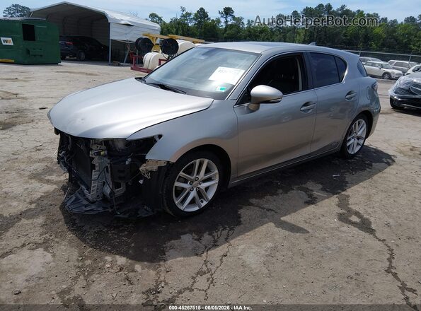 JTHKD5BH7H2298106 2017 LEXUS CT 200H Gray Առջևի ձախ երեք քառորդ տեսարան