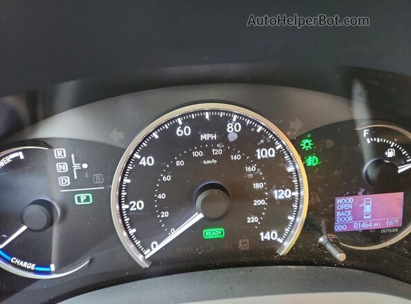 JTHKD5BHXH2286273 2017 LEXUS CT Gray Սարքավորումների վահանակի տեսք