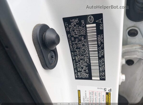 JTHP3JBH2M2043519 2021 LEXUS UX 200 Белый Вид подкапотного пространства