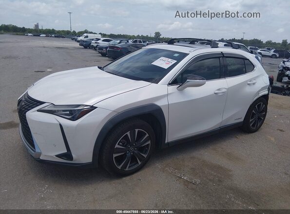 JTHP9JBH5L2032611 2020 LEXUS UX 250H White Vista tres cuartos delantera izquierda