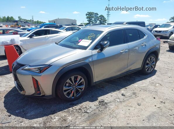 JTHR9JBH2M2048520 2021 LEXUS UX 250H Gray Առջևի ձախ երեք քառորդ տեսարան