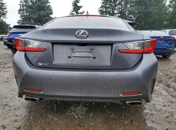 JTHSE5BC4H5007268 2017 LEXUS RC Silver Вид ззаду