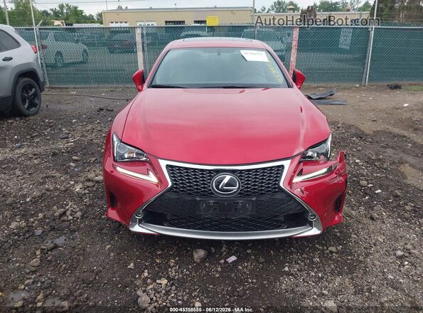 JTHSM5BC0H5003818 2017 LEXUS RC 300 Red Rear interior view