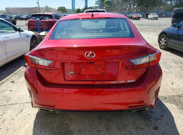 JTHSM5BCXH5002854 2017 LEXUS RC Red Widok z tyłu