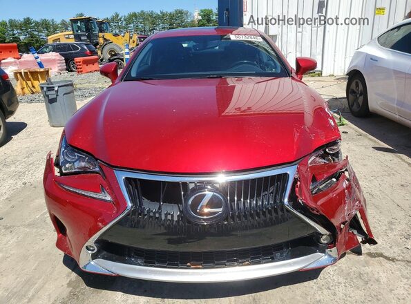 JTHSM5BCXH5002854 2017 LEXUS RC Red Widok z przodu