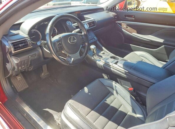 JTHSM5BCXH5002854 2017 LEXUS RC Red Widok deski rozdzielczej