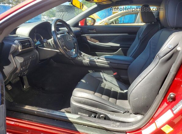 JTHSM5BCXH5002854 2017 LEXUS RC Red Widok wnętrza z przodu