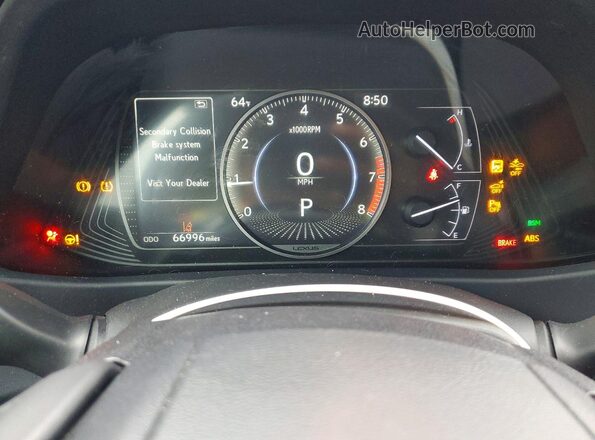 JTHX3JBH1M2036819 2021 LEXUS UX Charcoal Widok zestawu wskaźników