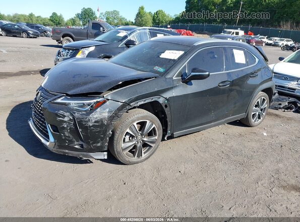 JTHX3JBH4N2046388 2022 LEXUS UX 200 Black წინა მარცხენა ხედი სამი მეოთხედიდან