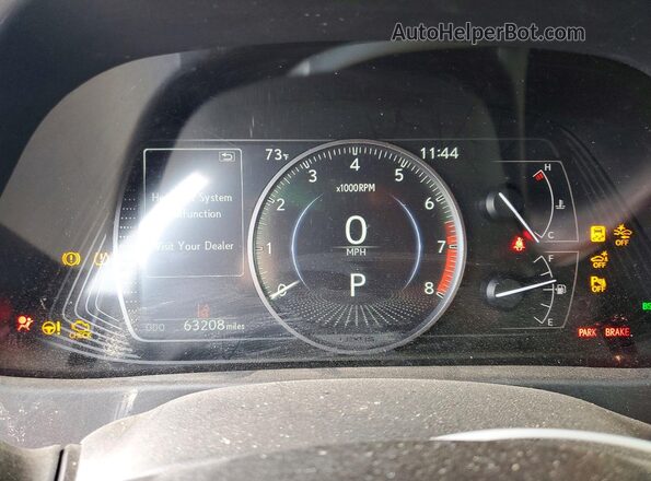 JTHX3JBHXN2053569 2022 LEXUS UX Белый Вид щитка приборов