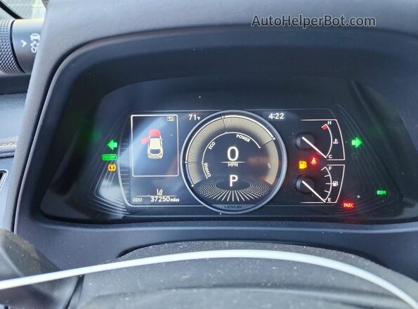 JTHX9JBH2N2058232 2022 LEXUS UX Charcoal Instrument cluster view