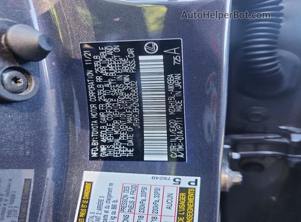 JTHX9JBH2N2058232 2022 LEXUS UX Charcoal Engine compartment view